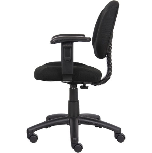 OCC Fabric Deluxe Posture Task Chair Black Computer Desk Chair Office Chair With Adjustable T Arms