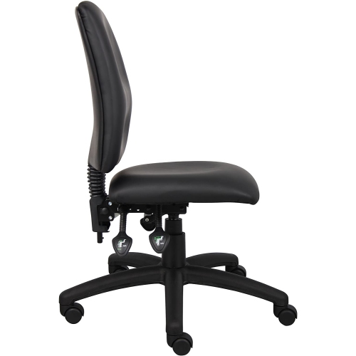 Nicer Furniture Multi-Function Task Computer Desk Chair, Polyurethane, No Arms