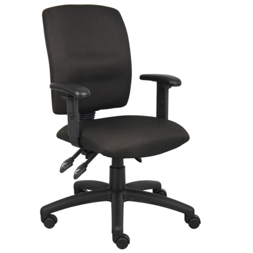 Nicer Furniture Multi-Function Task Computer Desk Chair, Fabric, Adjustable Arms