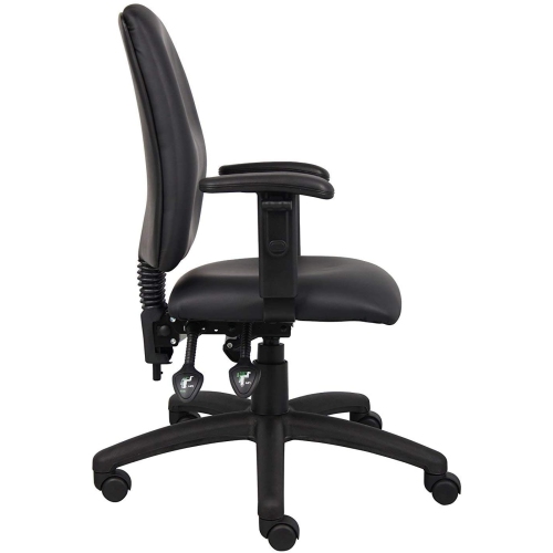 Nicer Furniture Multi-Function Task Computer Desk Chair, Polyurethane, Adjustable Arms