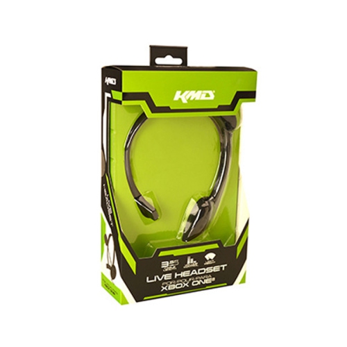 KMD Gaming Over-Ear Headset For Xbox One with Mic,Volume Control and Muting capability, Black