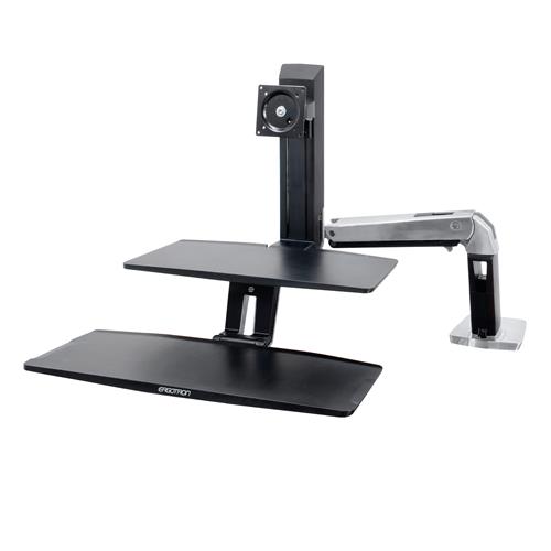 Ergotron WorkFit-A with Suspended Keyboard, Single HD
