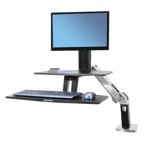 Ergotron – WorkFit-A avec clavier suspendu, LD simple
