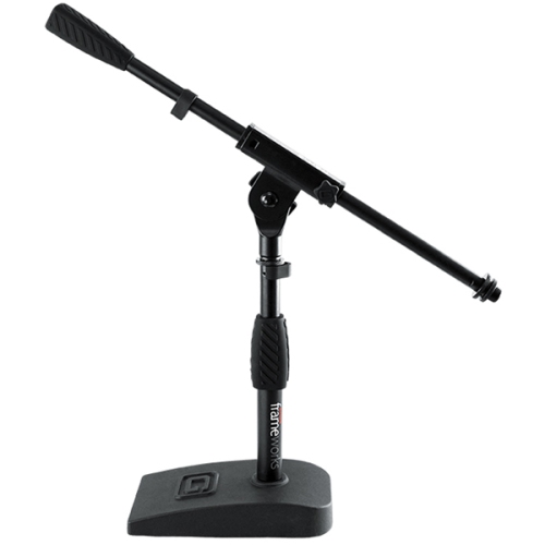 Gator Short Mic Stand with Single Section Boom and Twist Clutch