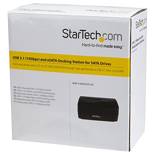 StarTech.com USB 3.1 & eSATA HDD/SSD Docking Station