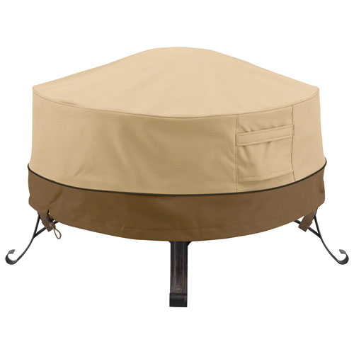 Round Fire Pit Cover, 30 Inch Outdoor Fire Pit Cover