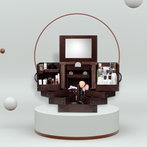 【ViscoLogic】Table Top Mirrored Jewelry Storage Box