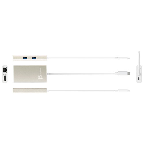 j5create USB Type-C to HDMI/Ethernet/USB 3.0 Adapter with Power Delivery