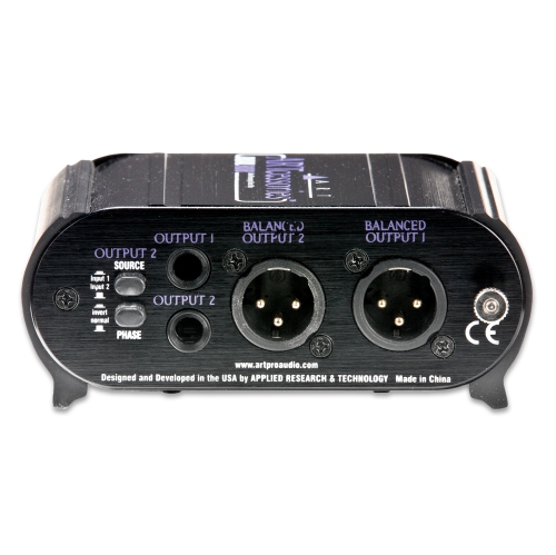 Boîte directe double de réamplification Art Pro Audio avec atténuateurs de niveau