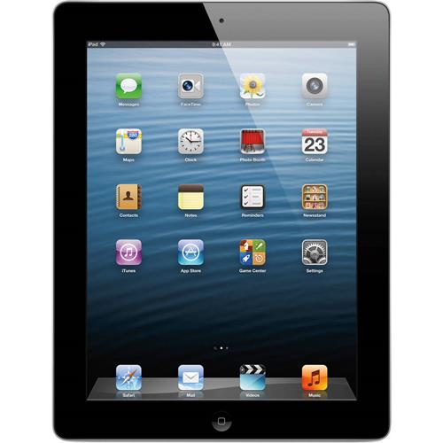 Refurbished - APPLE iPad 4 Wifi + GSM Unlocked Retina Display 9.7 in 4th Generation 128gb Black
