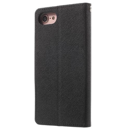 Mercury Goospery Fancy Diary - iPhone 7 - Black/Black