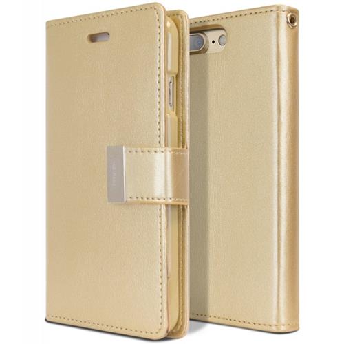Mercury Goospery Rich Diary - iPhone 7 Plus - Gold/Gold