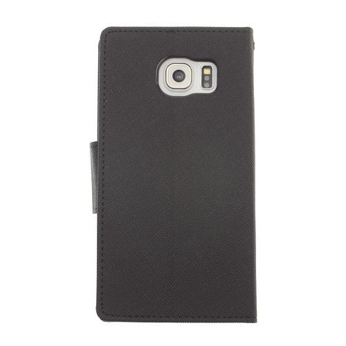 Mercury Goospery Fancy Diary - Galaxy S6 - Black/Black