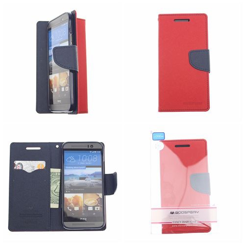 HTC M9 Goospery Fancy Diary Case, Rouge