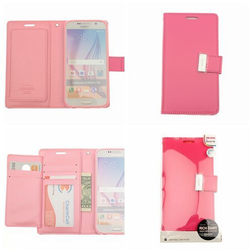 Mercury Goospery Rich Diary - Galaxy S6 edge+ - HotPink/Pink