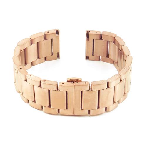 StrapsCo Stainless Steel Quick Release Watch Band in Rose Gold 20mm