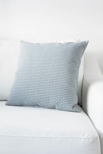 18" x 18" Design Throw Cushion - Light Blue - Light Beige