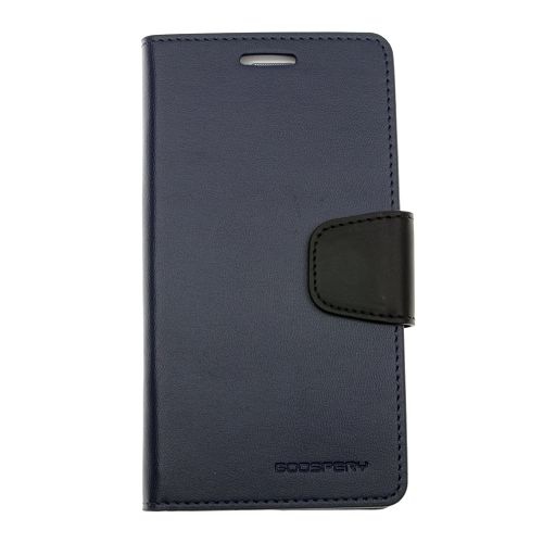 Samsung S6 Edge Goospery Sonata Diary Case, bleu marine