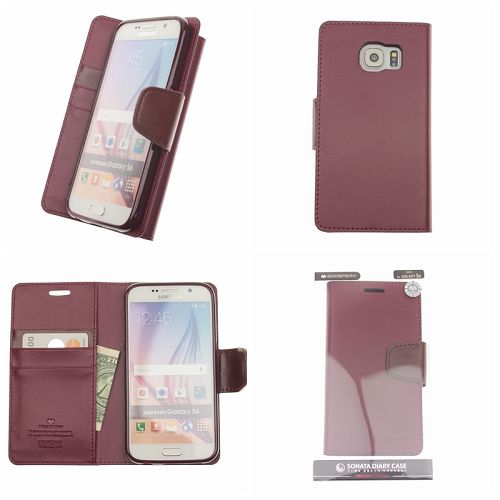 Mercury Goospery Sonata Diary - Galaxy S6 edge - Wine