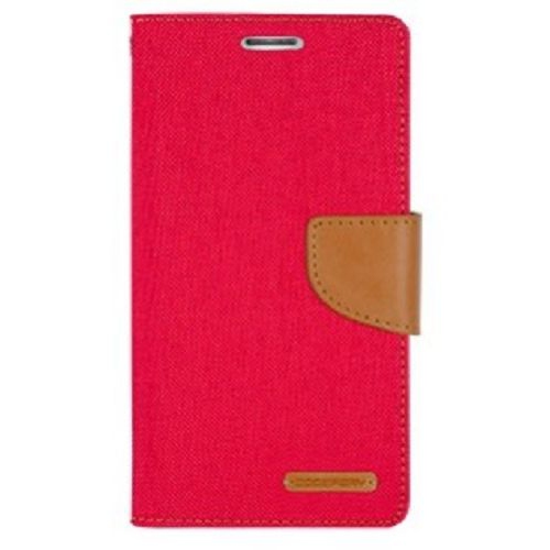 Mercury Goopery Canvas Diary - Galaxy S6 edge - Rouge-chameau