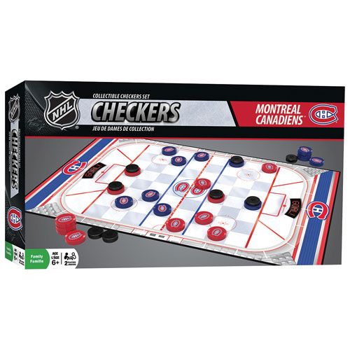 NHL Collectible Checkers Set: Montreal Canadiens