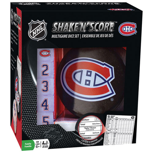 Ensemble de jeux de dés NHL Shake N' Score - Canadiens de Montréal
