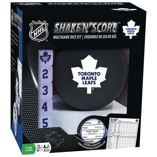 NHL Shake N' Score Multigame Dice Set: Toronto Maple Leafs