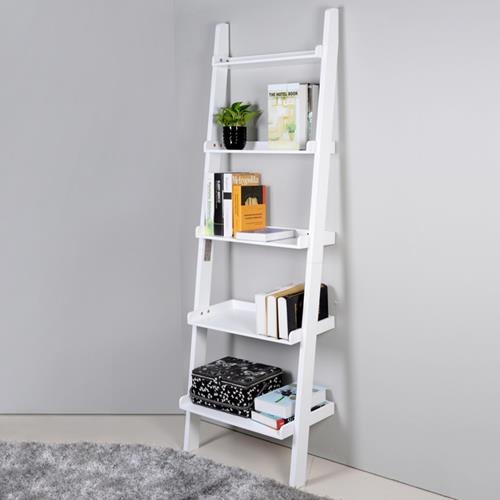 Viscologic Bookshelf Ladder Style 5 Tier White Best Buy