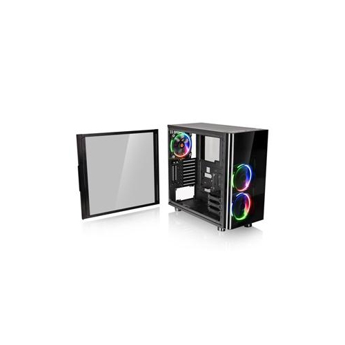 Thermaltake View 31 Tg Rgb Tempered Glass Mid Tower Case With 3x Rgb Riing Fans Best Buy Canada