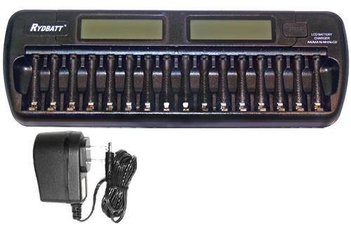 16 Bay AA / AAA LCD Smart Battery Charger