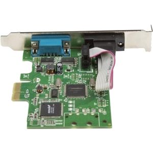 StarTech 2-Port PCI Express Serial Card with 16C1050 UART - RS232 - PCIe serial card with Dual Channel 16C1050 UART