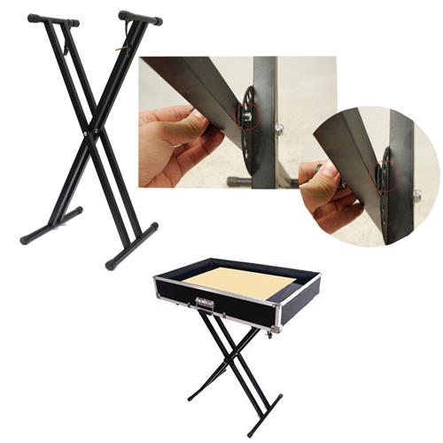 Bison ProSOUND Music Classic – Support pour clavier double X