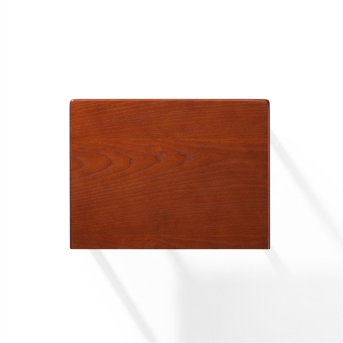 Crosley Furniture Manchester Mid-Century Wood Metal Turntable Stand in Paprika