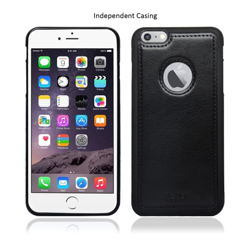 NAVOR Detachable Magnetic Housing Flip Wallet Case - Compatible with iPhone 6 Plus/6S Plus [5.5 Inch] - 2 in 1 TPU Phone Case for 360 Degree Full