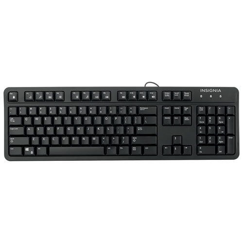 Insignia Wired Keyboard - Black - English - Only at Best Buy