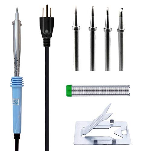 Stanz 80W Soldering Iron, Soldering Gun with 4 Extra Tips Solder and Stand