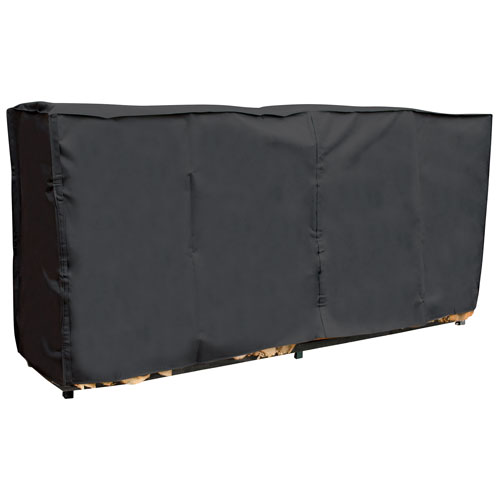 UniFlame Premium 8 ft. Log Rack Cover - Black