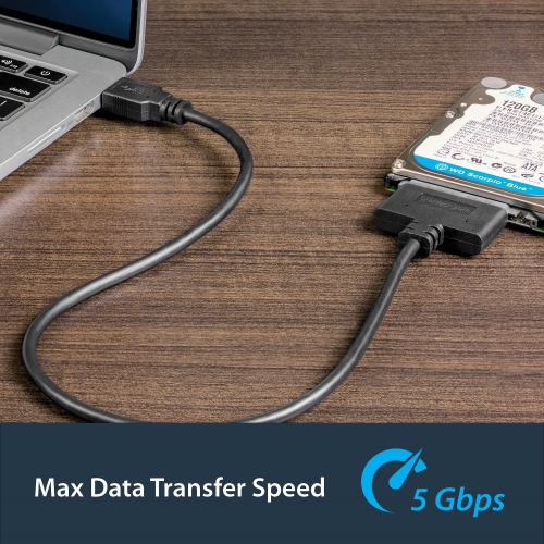 Câble adaptateur 0,5&nbsp;m SATA 3,0 à USB 3,2 de StarTech