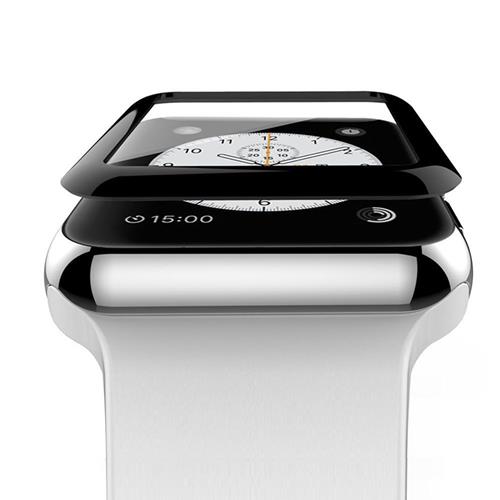 StrapsCo Apple iWatch 42mm 3D surface courbe en verre trempé Protecteur d'écran de garde de film