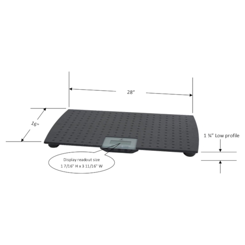 Redmon Pet Partners – Grand pèse-personne numérique de précision en caoutchouc antidérapant pour animal de compagnie