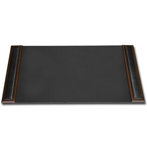 Dacasso P8401 Wood Leather 34x20 Desk Pad With Side Rails Best