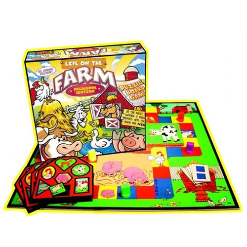 WE R FUN GAMES  10111-1 Preschool Life On The Farm Board Game