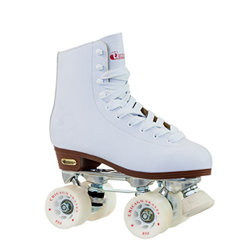 Chicago Skates CRS800-06 Ladies Leather Rink Skate Size 6 - White
