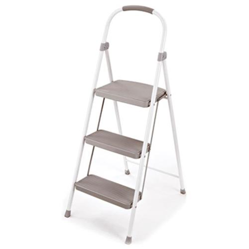 World Kitchen 205045 3 Steel Lightweight Step Stool 225 lbs