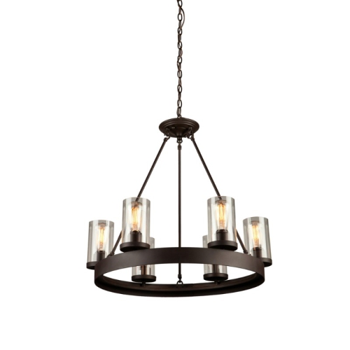 ARTCRAFT LIGHTING  Ac10007 One Light Wall Bracket Dark Chocolate Finish With Clear Glass