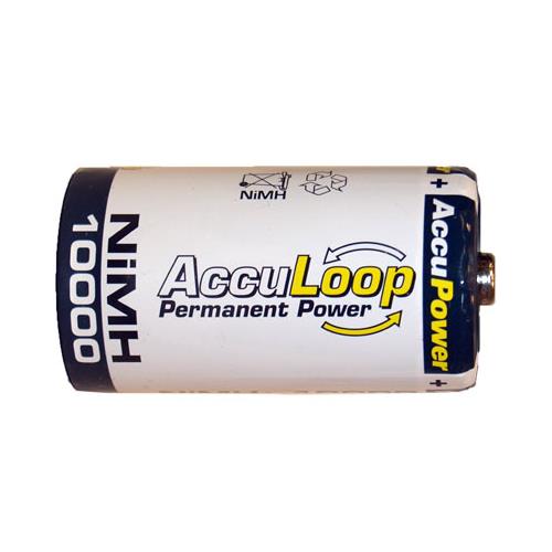 4-Pack D NiMH AccuPower AccuLoop Batteries