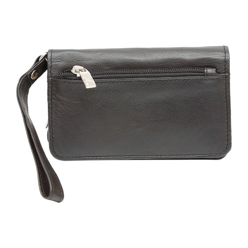 Ashlin Vita Leather Wristlet for iPhone 6/7 - Black