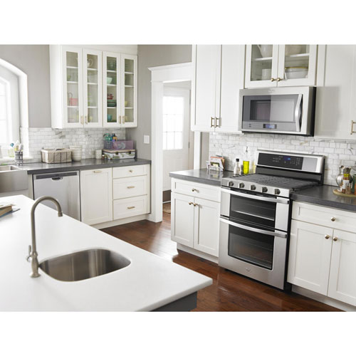 Whirlpool 30" 6.0 Cu. Ft. Double Oven 5-Burner Slide-In Gas Range (WGG745S0FS) - Stainless Steel