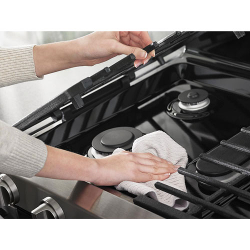 Whirlpool 30" 6.0 Cu. Ft. Double Oven 5-Burner Slide-In Gas Range (WGG745S0FS) - Stainless Steel