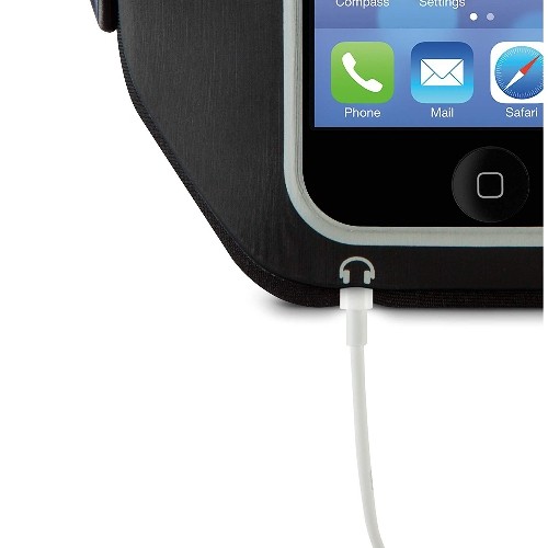 Belkin Sport-Fit Plus Armband for iPhone 5, 5S, 5C and iPod Touch 5th Generation, Blacktop/Overcast